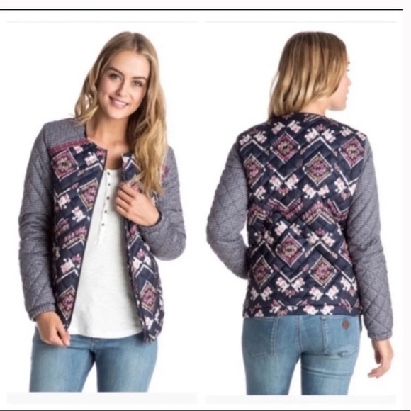 Roxy Coastal Desert Quilted Bomber Jacket - Picture 2 of 10